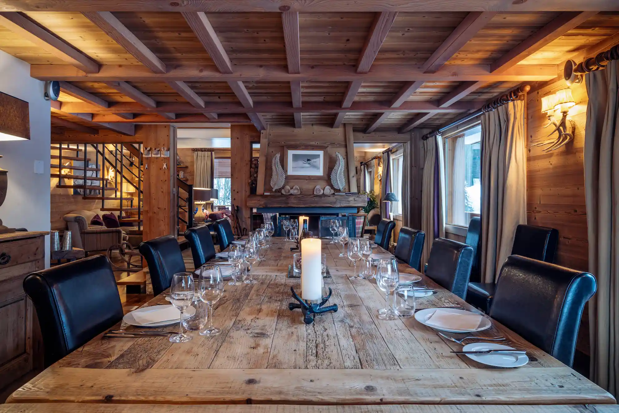 Chalet Lapin Blanc dining room