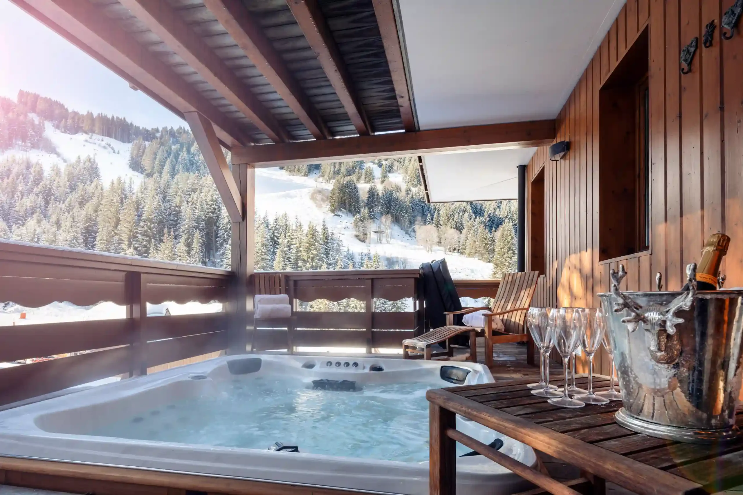 Chalet Lapin Blanc hot tub