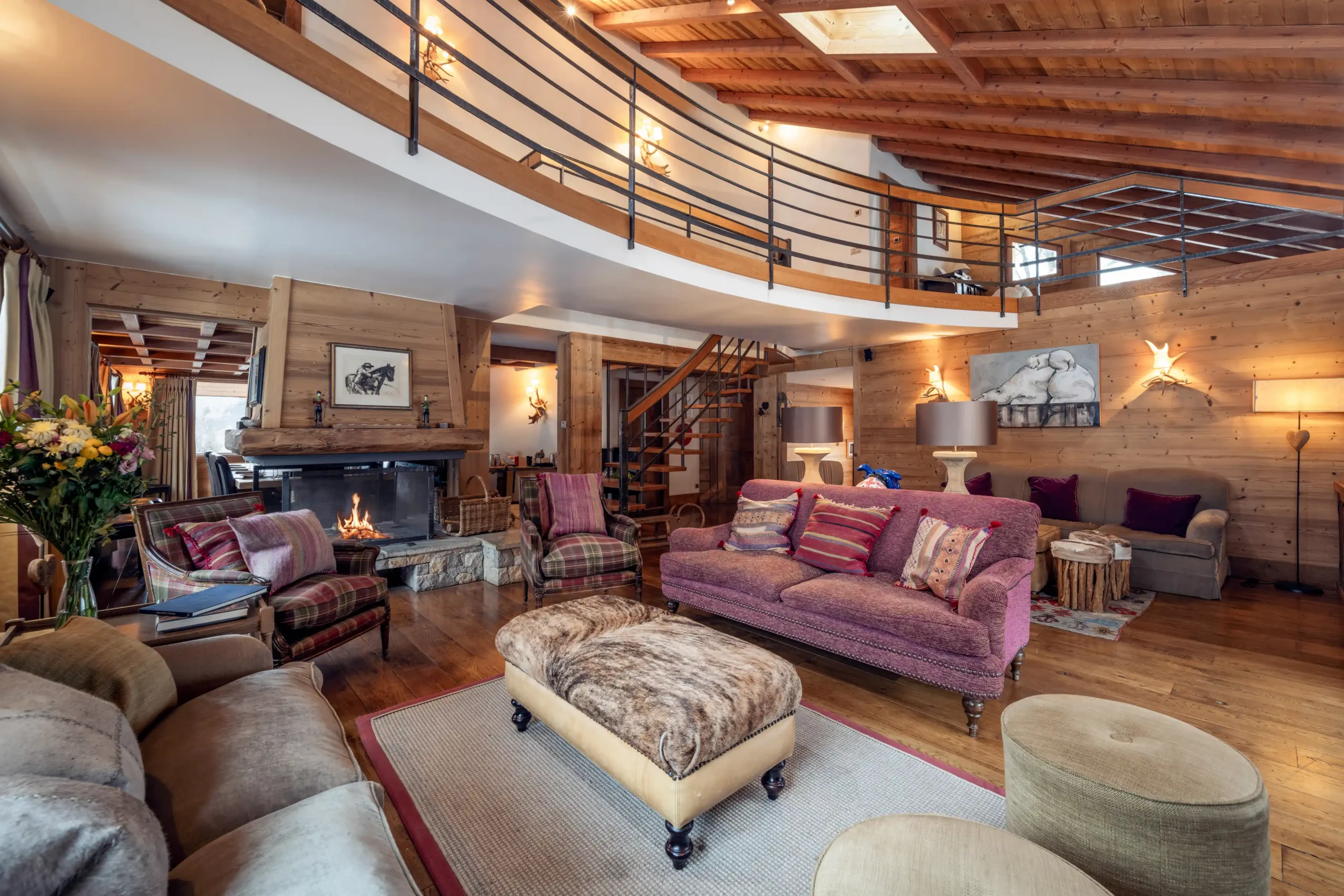 Chalet Lapin Blanc living room