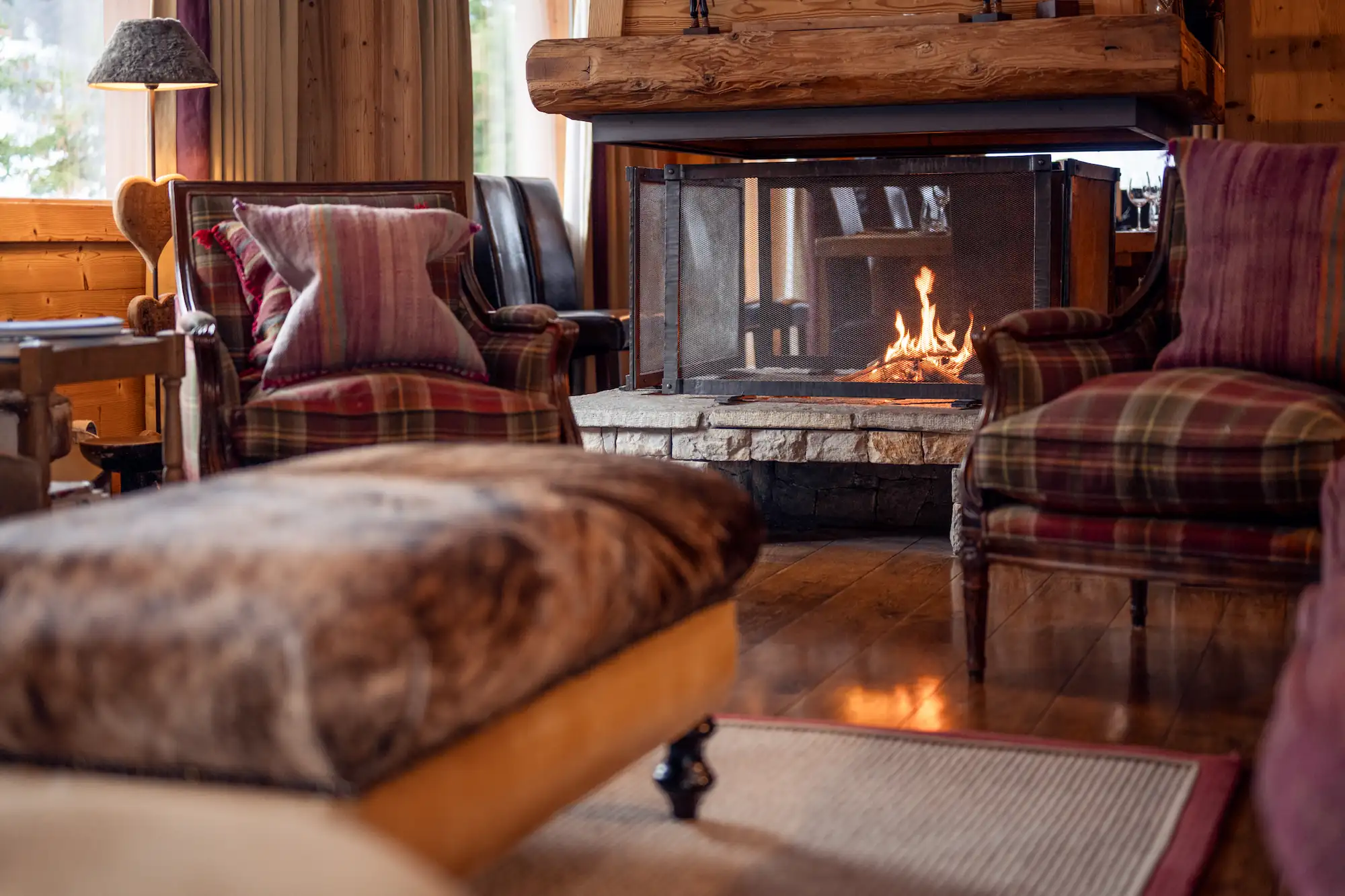 Chalet Lapin Blanc living room